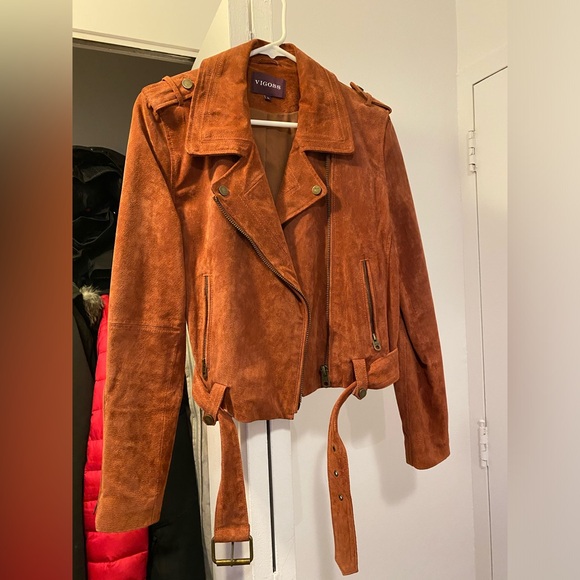 Suede leather jacket like new - Picture 2 of 6